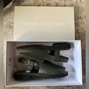 Manolo Blahnik men’s sandals size 42EU green color Manolo Blahnik | Shoes | Manolo Blahnik Mens Sandals Size  main image 3